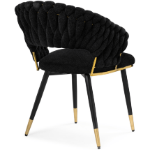 Стул на металлокаркасе Rakel black / gold