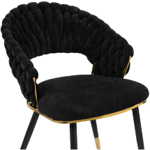 Стул на металлокаркасе Rakel black / gold