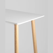 Стол барный Eames DSW белый