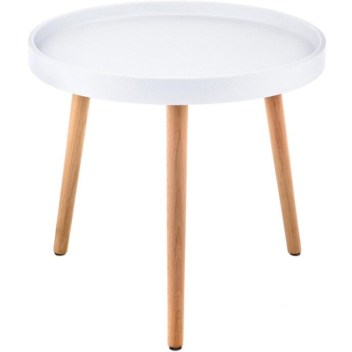 Журнальный стол Hof 50х45 white / wood Журнальный стол Hof 50х45 white / wood