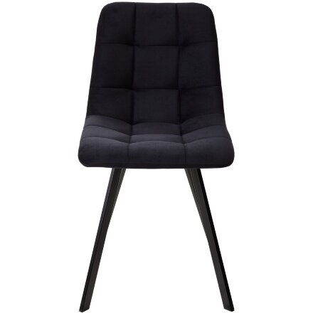 Стул CHILLI-Q SQUARE черный #H75, велюр / черный каркас, 4 шт./1 к, М-City 