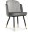 Стул на металлокаркасе Penelopa dark gray / light gray /  black / gold 