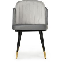 Стул на металлокаркасе Penelopa dark gray / light gray /  black / gold