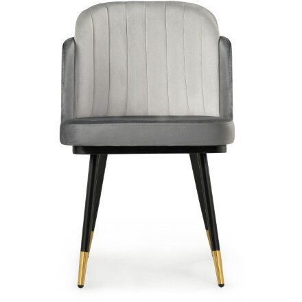 Стул на металлокаркасе Penelopa dark gray / light gray /  black / gold 
