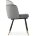 Стул на металлокаркасе Penelopa dark gray / light gray /  black / gold 