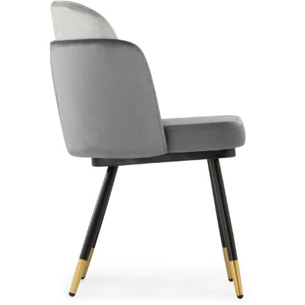 Стул на металлокаркасе Penelopa dark gray / light gray /  black / gold 
