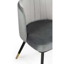 Стул на металлокаркасе Penelopa dark gray / light gray /  black / gold