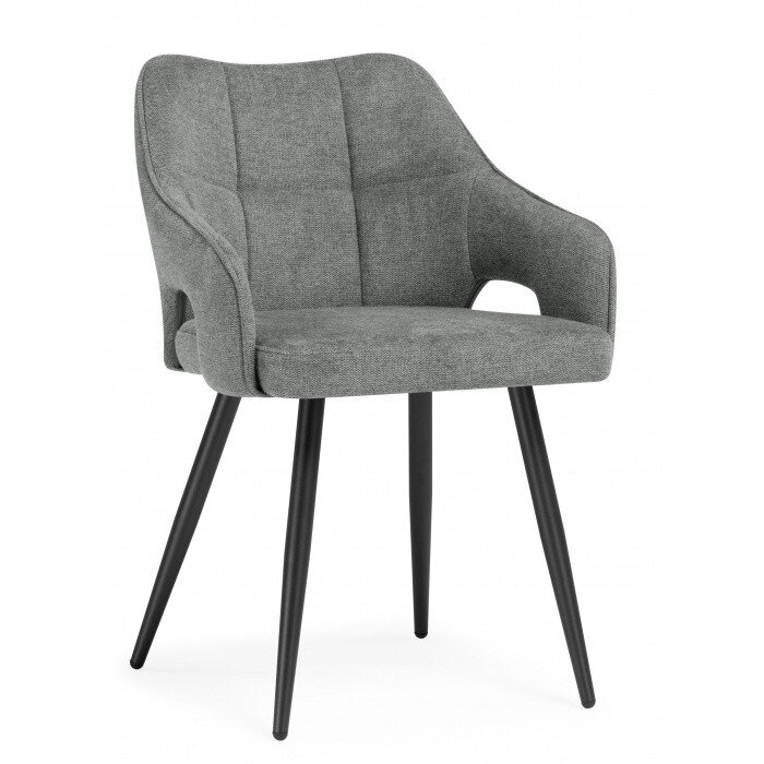 Стул на металлокаркасе Hera dark gray / black 