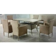 Комплект плетеной мебели AFM-195-6Pcs Beige (6+1)