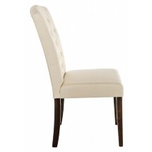 Стул деревянный Menson dark walnut / fabric cream