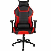 Кресло офисное / Lotus PRO carbon / черно - красная экокожа/ стальная крестовина