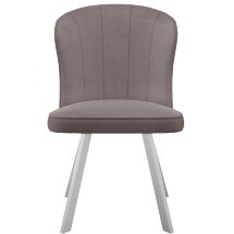 Стул DikLine 219 поворотный, B5 LATTE, ножки белые