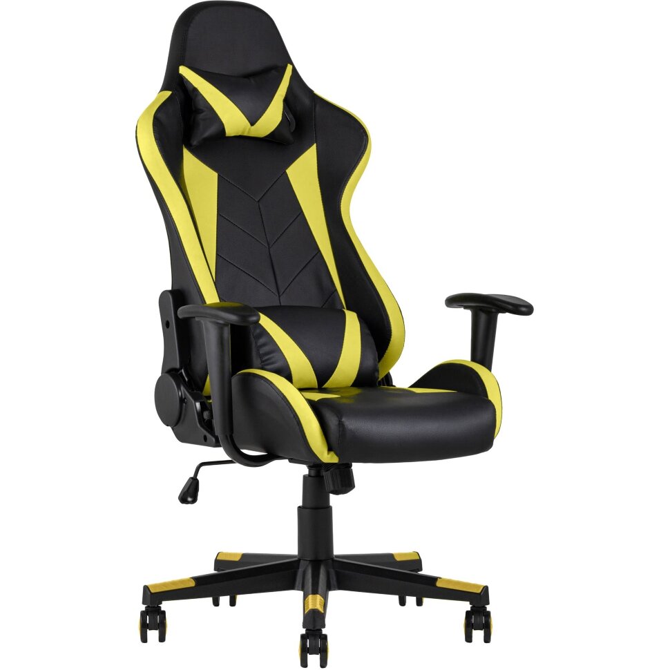 Кресло игровое TopChairs Gallardo желтое 