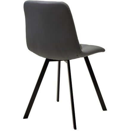 Стул CHILLI-Q SQUARE Oracul 965 Серый, экокожа PU / черный каркас, М-City 