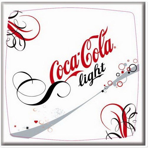 Круглая столешница Werzalit (60 см) coca cola lightl печать Белый