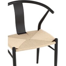 Стул обеденный Wishbone Style бежевый