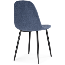 Стул на металлокаркасе Lilu dark blue / black