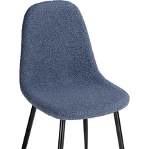 Стул на металлокаркасе Lilu dark blue / black