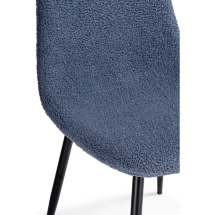 Стул на металлокаркасе Lilu dark blue / black