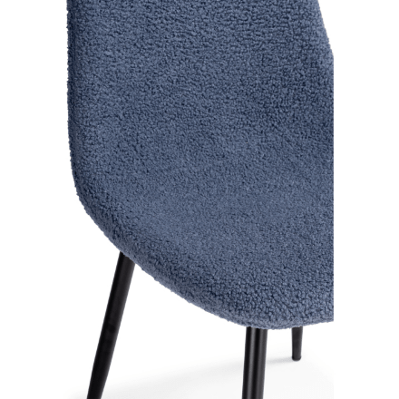 Стул на металлокаркасе Lilu dark blue / black 