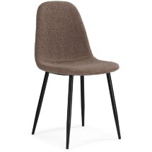 Стул на металлокаркасе Lilu dark brown / black