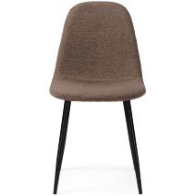 Стул на металлокаркасе Lilu dark brown / black