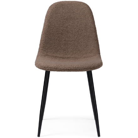 Стул на металлокаркасе Lilu dark brown / black 