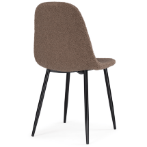Стул на металлокаркасе Lilu dark brown / black