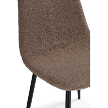 Стул на металлокаркасе Lilu dark brown / black