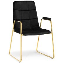 Стул на металлокаркасе black / gold