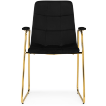 Стул на металлокаркасе black / gold