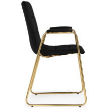 Стул на металлокаркасе black / gold