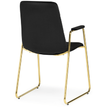 Стул на металлокаркасе black / gold