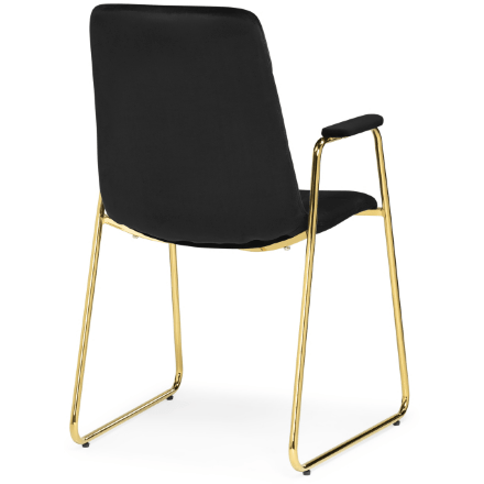 Стул на металлокаркасе black / gold 