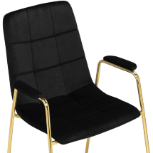 Стул на металлокаркасе black / gold