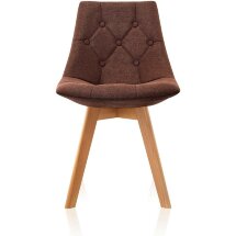 Стул Stool Group Milan, коричневый обивка ткань ножки массив дерева
