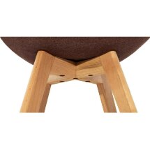 Стул Stool Group Milan, коричневый обивка ткань ножки массив дерева