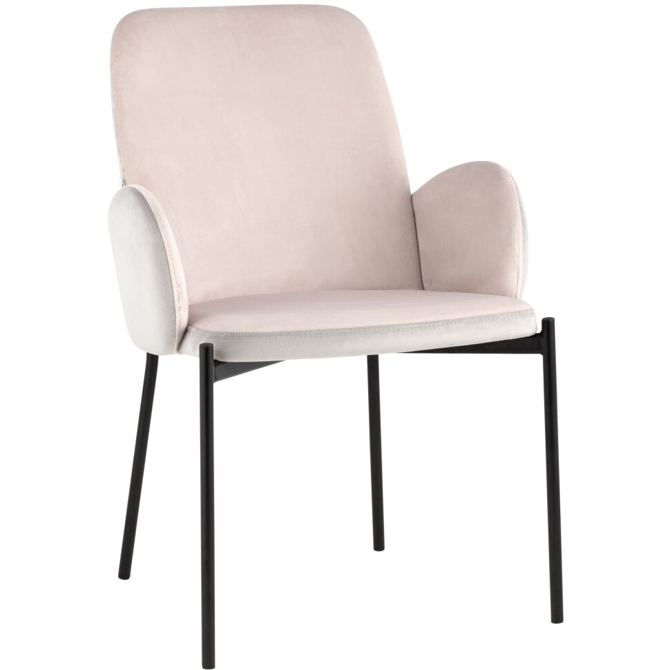 Стул Stool Group обеденный Дивора велюр светло-розовый со светло-серой спинкой Стул Stool Group обеденный Дивора велюр светло-розовый со светло-серой спинкой