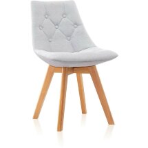 Стул Stool Group Milan, серый обивка ткань ножки массив дерева