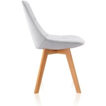 Стул Stool Group Milan, серый обивка ткань ножки массив дерева