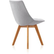 Стул Stool Group Milan, серый обивка ткань ножки массив дерева