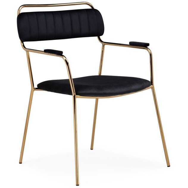 Стул на металлокаркасе Aspen black / gold Стул на металлокаркасе Aspen black / gold